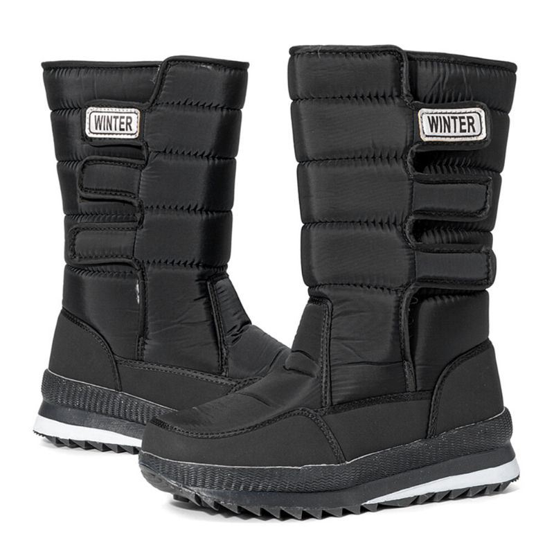 Heren Hoge Dichtheid Oxford Doek Waterdicht Antislip Rusland Dikker Plus Fluwelen Warmte Mid-buis Noordoosten Snowboots