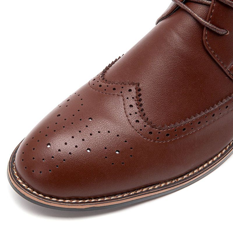 Heren Microfiber Soft Sole Hollow Ademend Slijtvaste Retro Casual Martin Boots