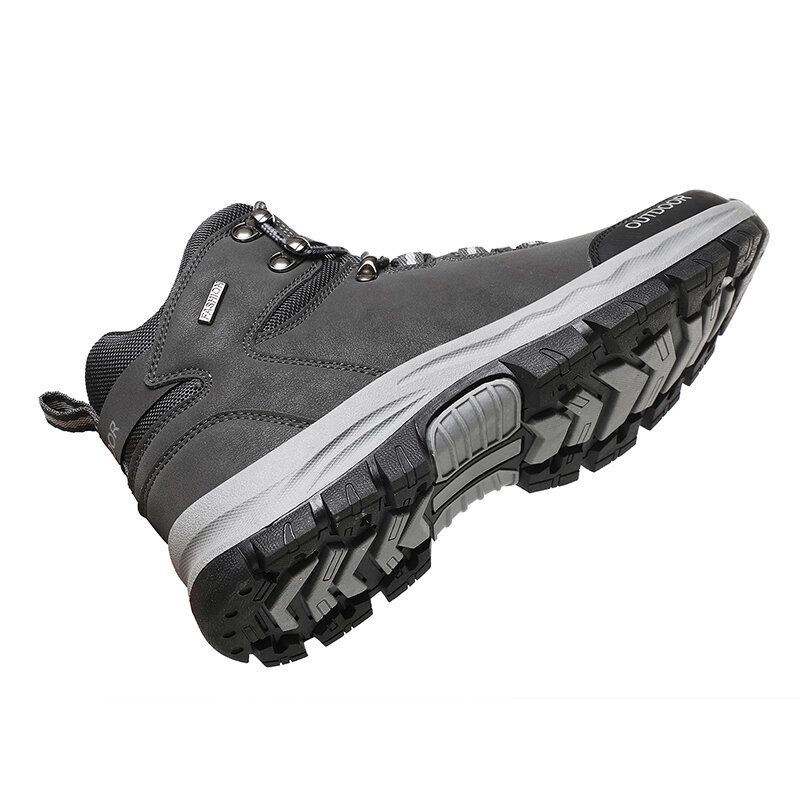 Heren Outdoor Antislip Wandelschoenen Met Zachte Zool En Veters