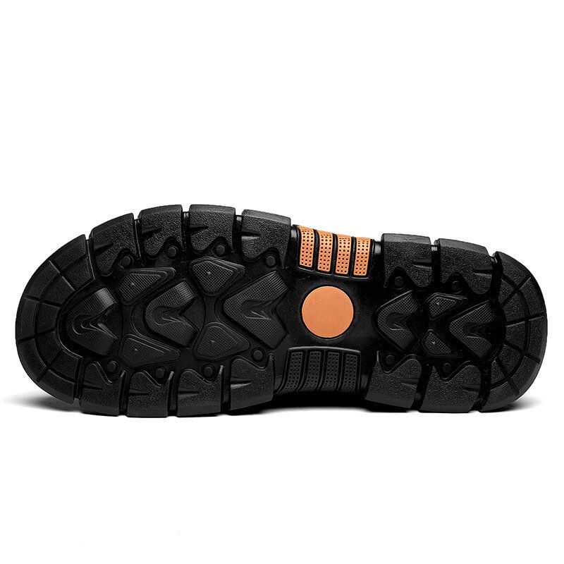 Heren Rundleer Antislip Anti-collision Toe Casual Outdoor Enkellaarsjes