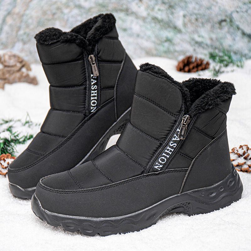 Heren Side-zip Design Winter Warm Gevoerde Outdoor Snowboots