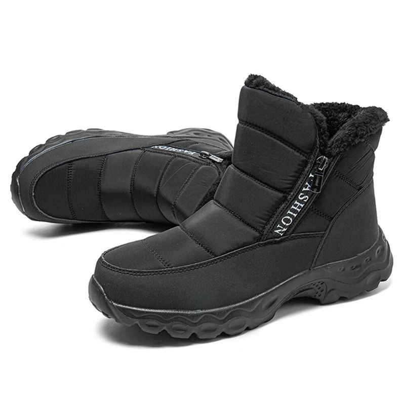 Heren Side-zip Design Winter Warm Gevoerde Outdoor Snowboots