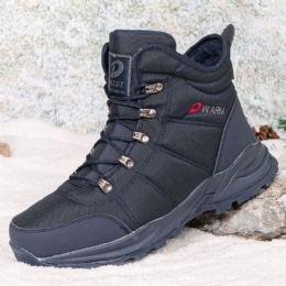 Heren Veterschoenen Antislip Waterdicht Plus Fluwelen Dikker Winter Warme Snowboots Casual Wandelschoenen