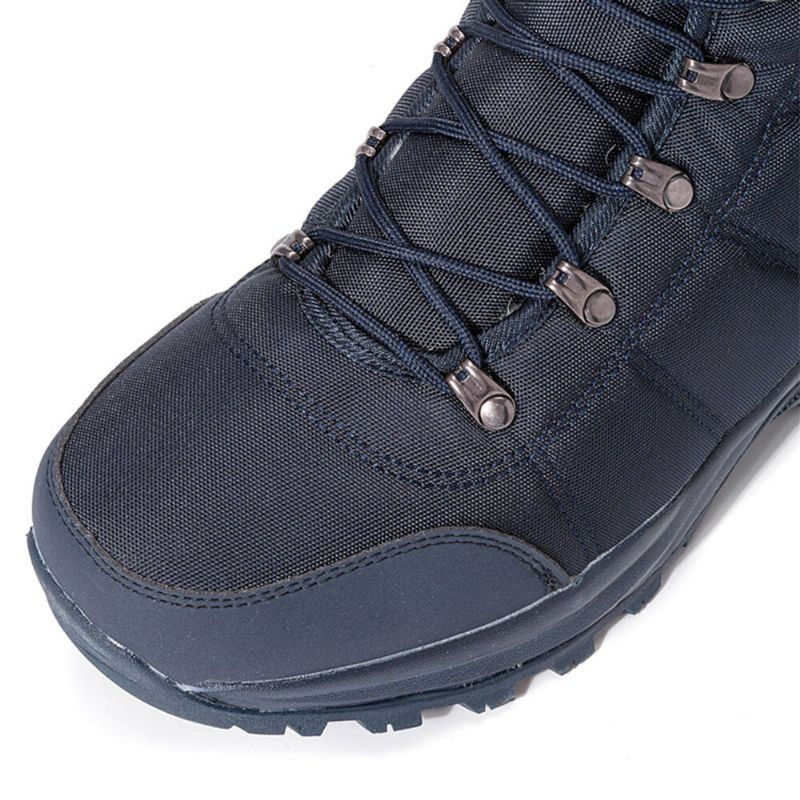 Heren Veterschoenen Antislip Waterdicht Plus Fluwelen Dikker Winter Warme Snowboots Casual Wandelschoenen