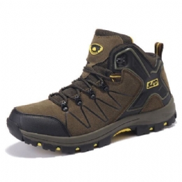 Heren Warme Voering Laarzen Outdoor Wandelen Hoge Top Sportschoenen