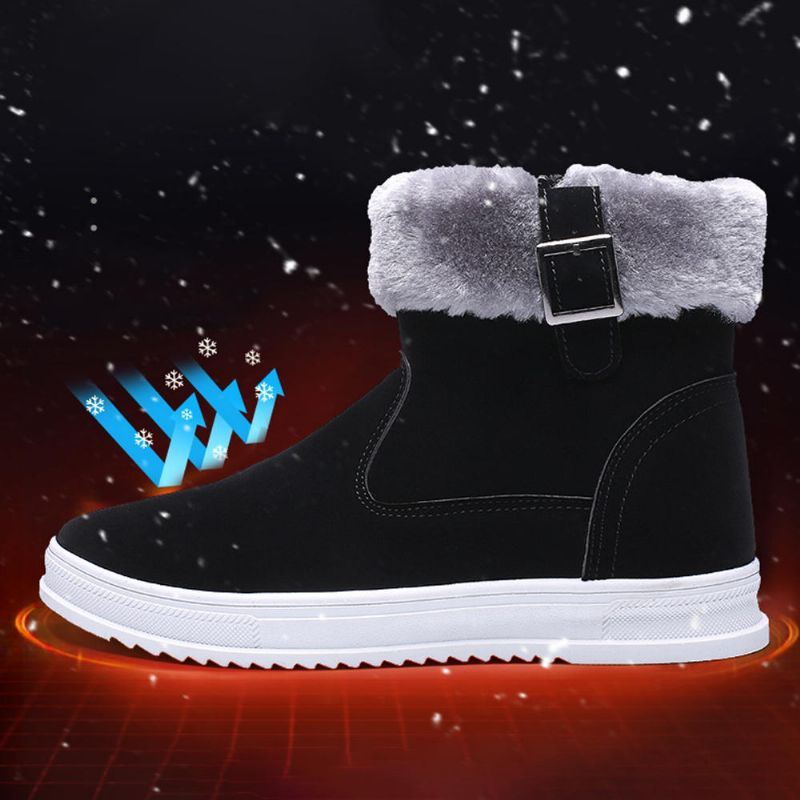 Heren Warme Voering Maat Gesp Snowboots