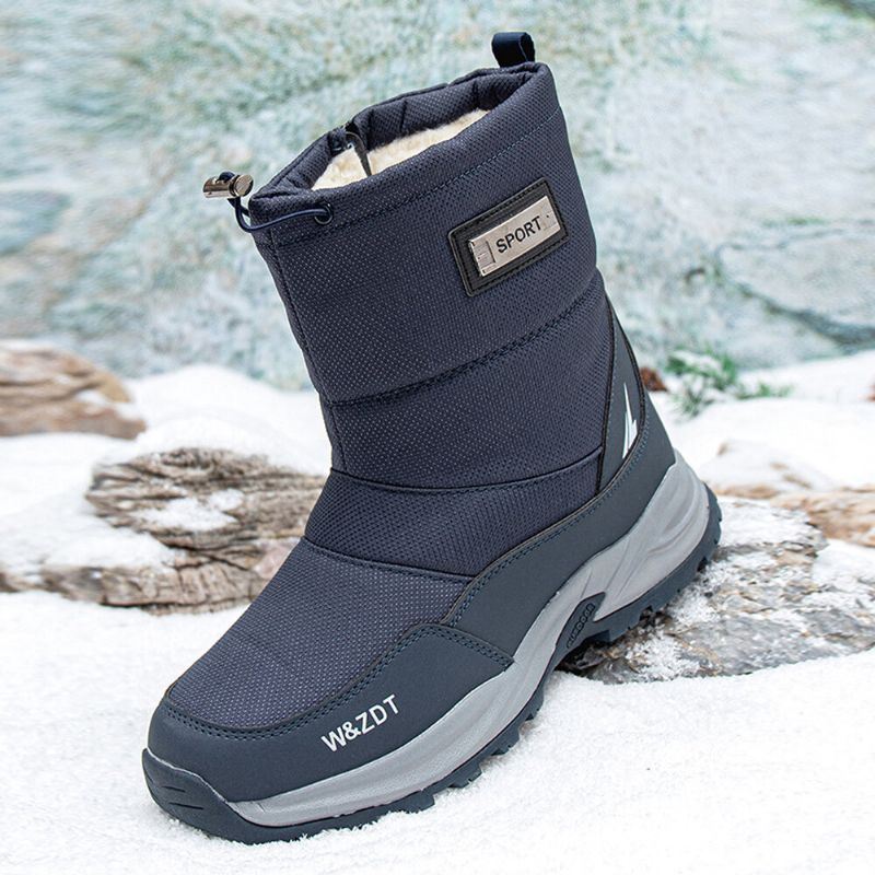 Heren Waterdicht Antislip Plus Fluwelen Dikker Warme Winter Outdoor Snowboots