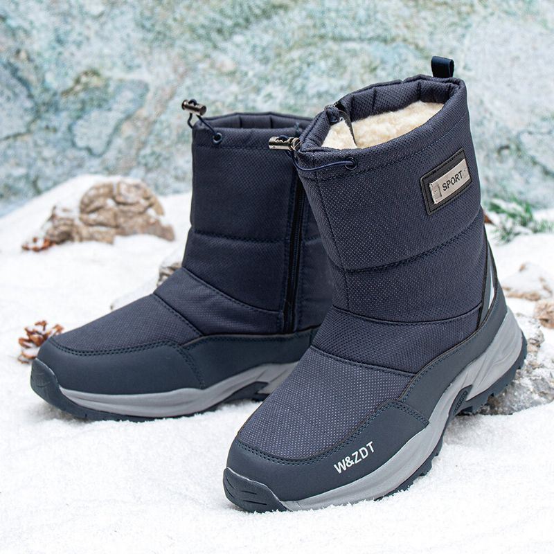 Heren Waterdicht Antislip Plus Fluwelen Dikker Warme Winter Outdoor Snowboots