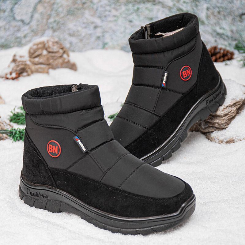 Heren Waterdichte Antislip Zijrits Winter Dikker Warme Snowboots