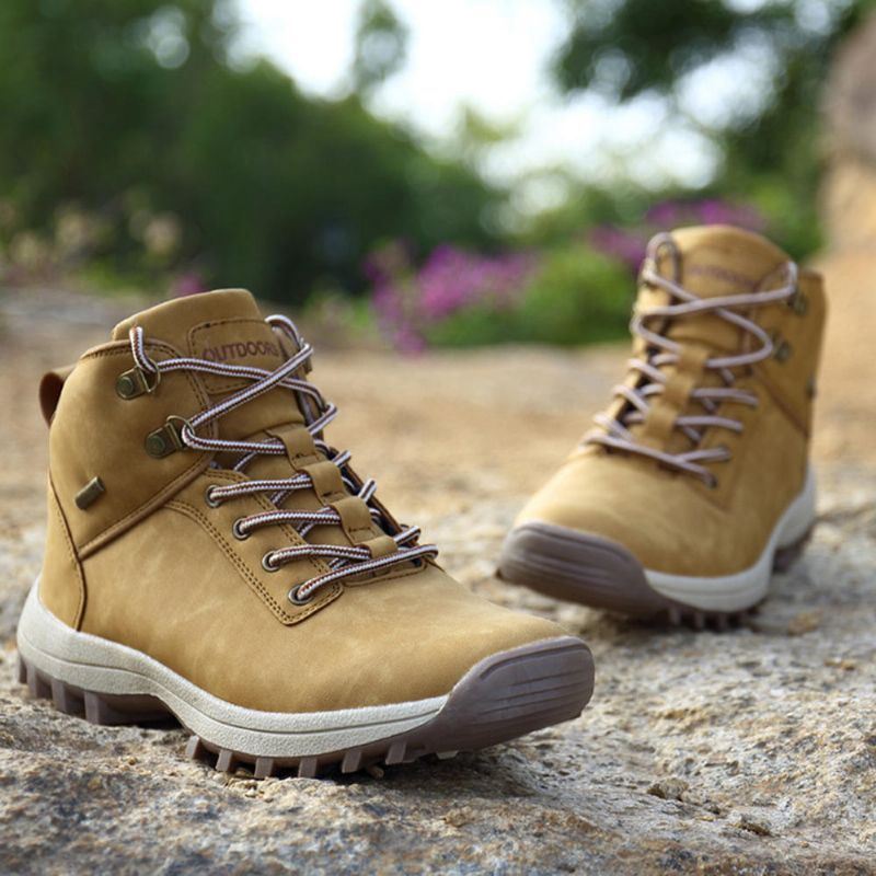 Heren Waterdichte Wandelschoenen Met Veters Voor Buiten