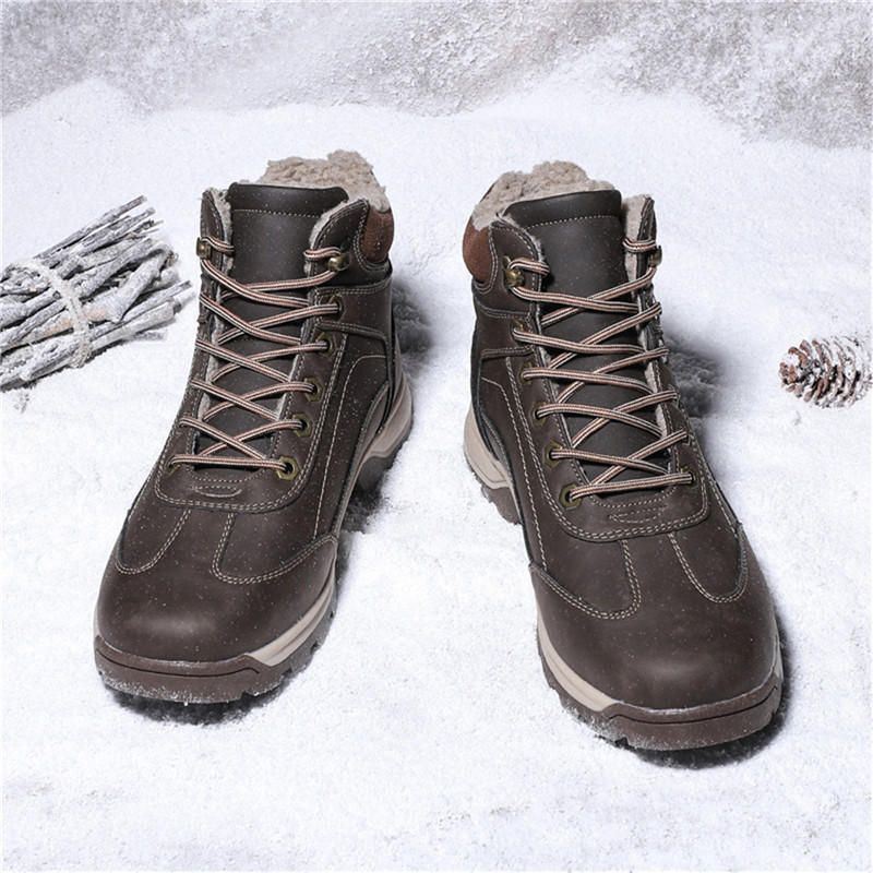 Heren Winter Warm Pluche Voering Casual Soft Outdoor Snowboots