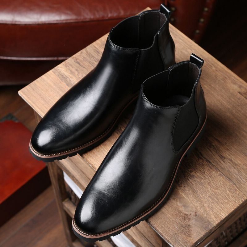 Heren Zachte Zool Antislip Elastische Band Casual Chelsea Boots Martin Boots