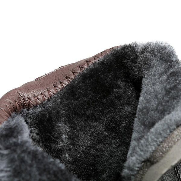 Katoenen Schoenen Faux Fur Voering Enkellaarsjes Dames Warm Houden Snowboots