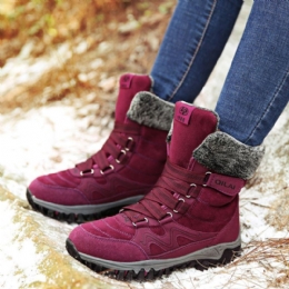 Outdoor-voering Voor Dames Met Klittenband Om Warme Sneeuwschoenen Te Houden