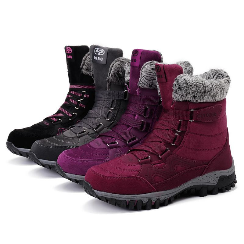 Outdoor-voering Voor Dames Met Klittenband Om Warme Sneeuwschoenen Te Houden