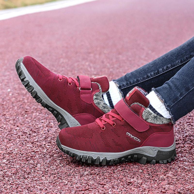 Pluche Warme Schoenen Voor Dames Comfortabele Sneeuwlaarzen