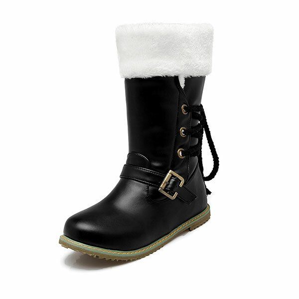 Plus Size Winter Dames Houd Warm Big Size Casual Outdoor Pluche Snowboots