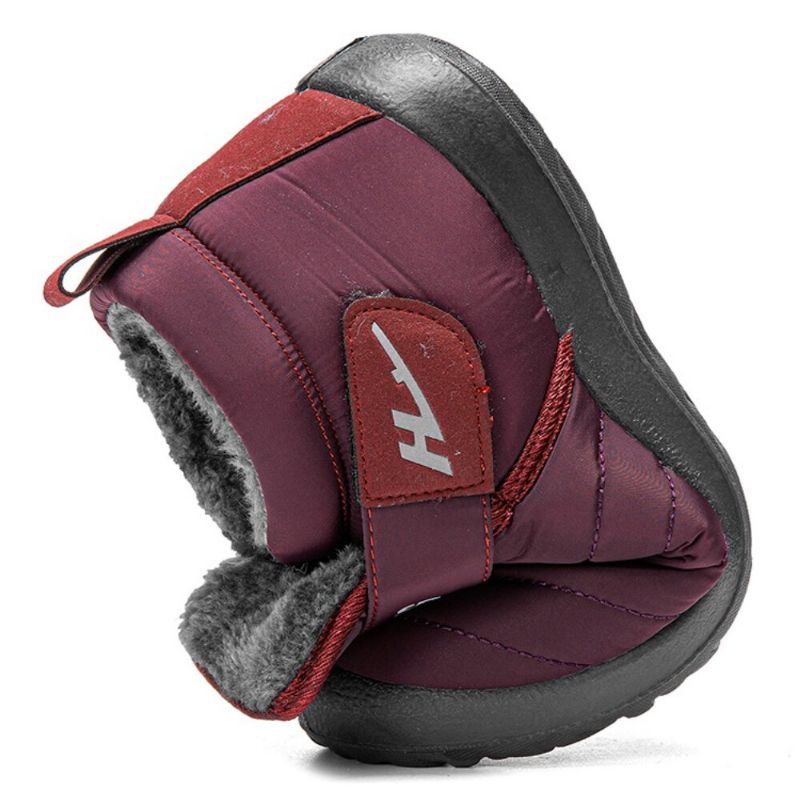 Warm Gevoerde Klittenband Voor Dames Plus Fluwelen Antislip Snowboots