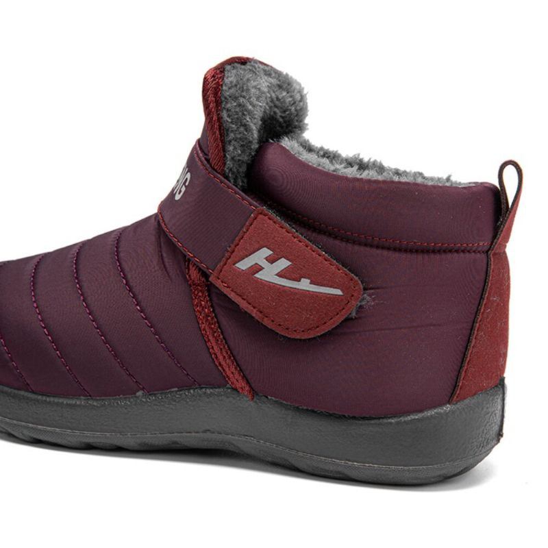 Warm Gevoerde Klittenband Voor Dames Plus Fluwelen Antislip Snowboots