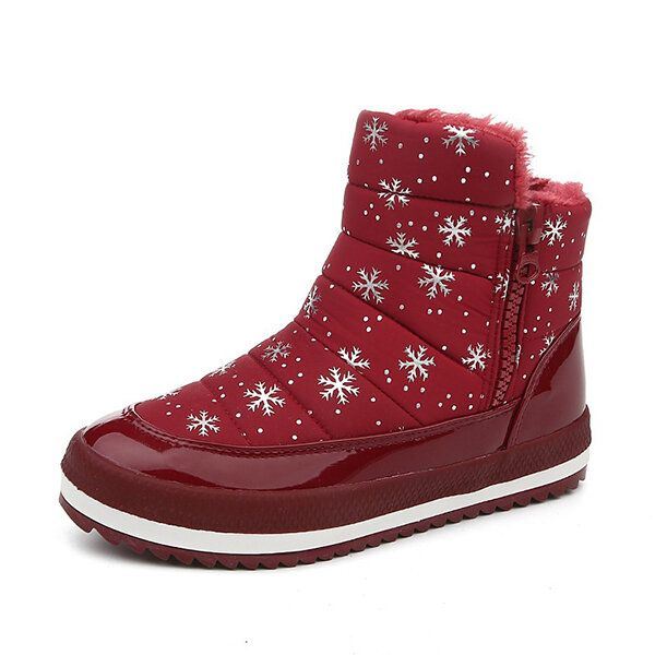 Winter Dames Snowboots Katoen Houd Warm Pluche Outdoor Enkellaarsjes