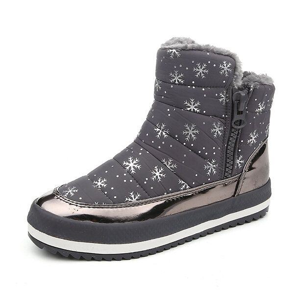 Winter Dames Snowboots Katoen Houd Warm Pluche Outdoor Enkellaarsjes