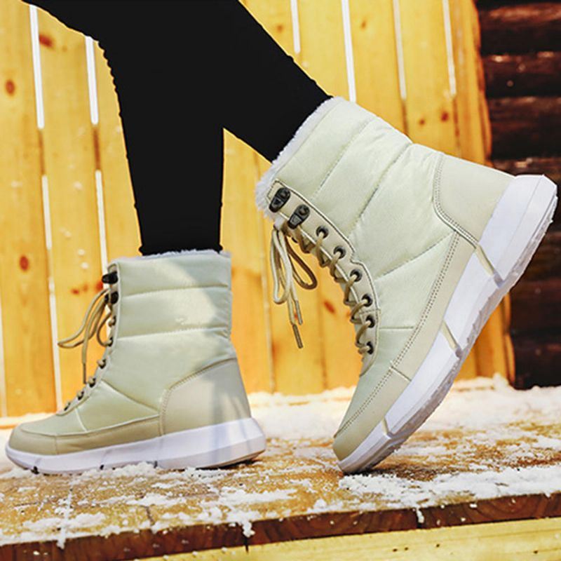 Women's Plus Size Outdoor Waterproof Keep Warm Snowboots