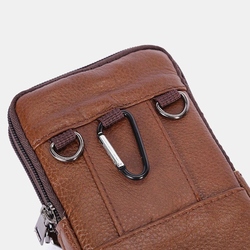 Heren Duurzame Flap Magnetische Knop Ontwerp Heuptas Ademende Smaakloze Heuptas 6.5 Inch Telefoontas Crossbody Tassen Met Schouderriem