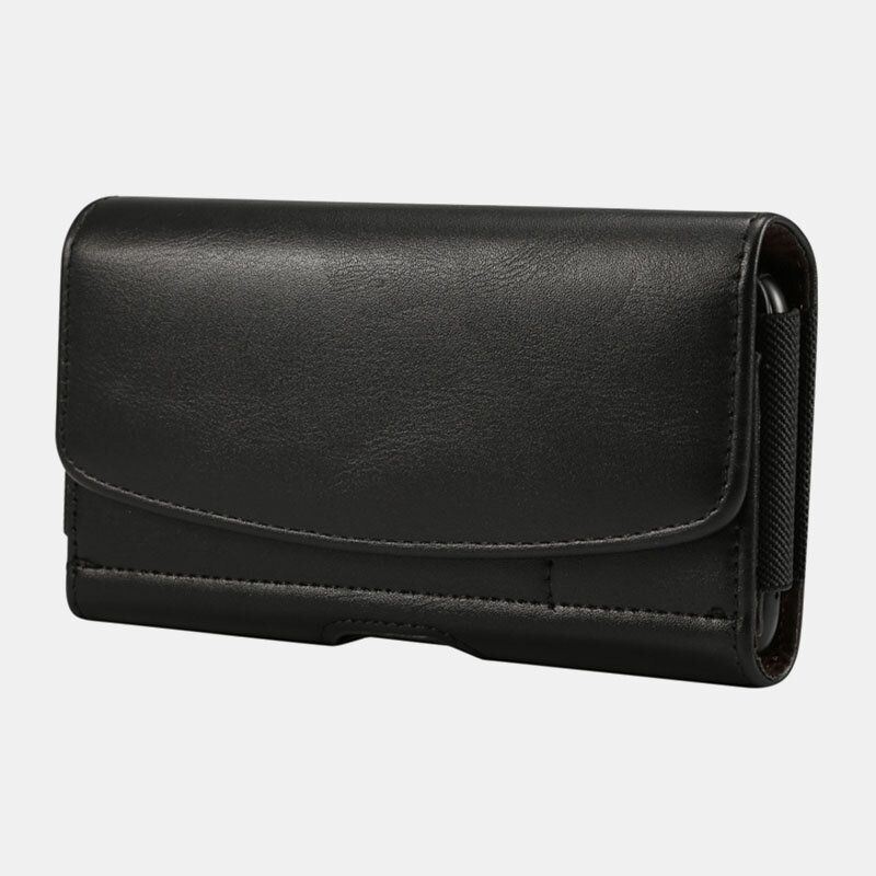 Heren Kunstleer 7.2 Inch Telefoontas Taille Riem Opknoping Tas Heuptas Met Riemlus