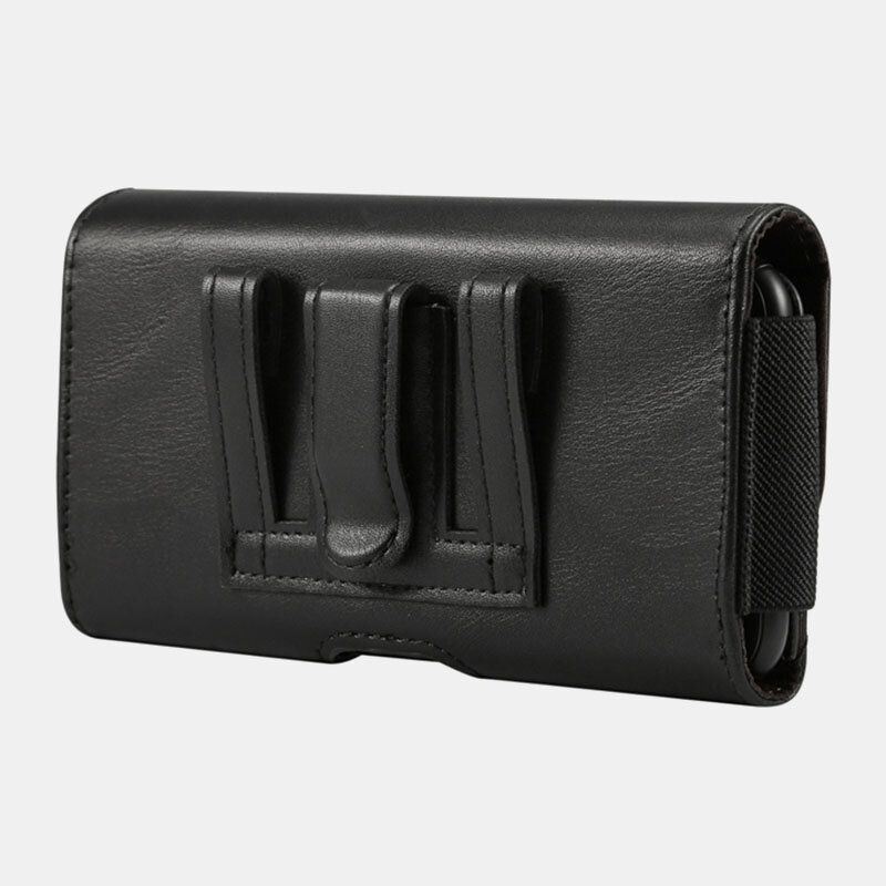 Heren Kunstleer 7.2 Inch Telefoontas Taille Riem Opknoping Tas Heuptas Met Riemlus