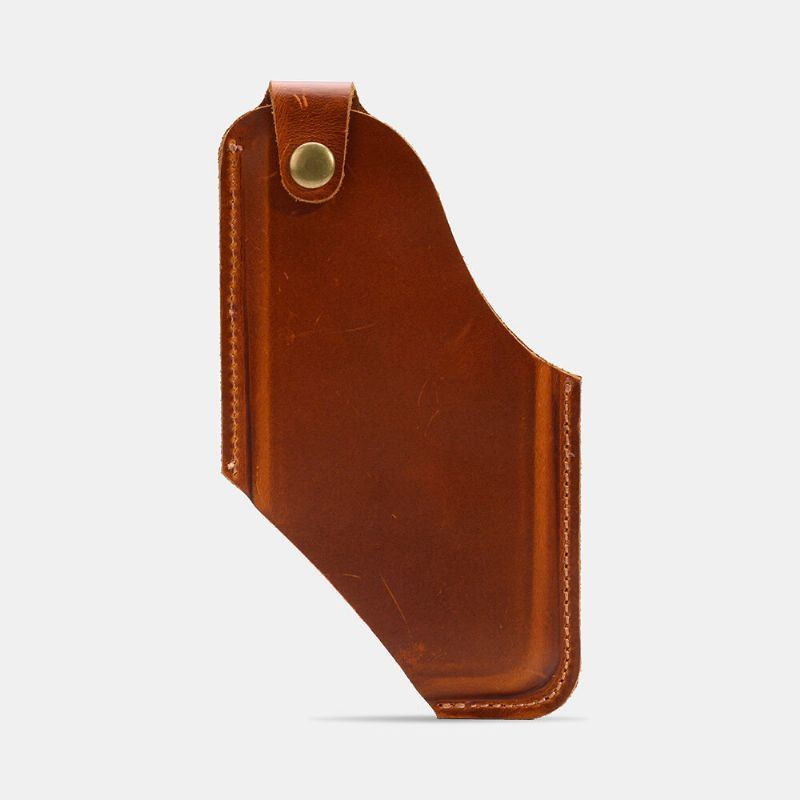 Heren Lederen 4.7inch ~ 5.8 Inch Telefoontas Heuptas Gemakkelijk Te Dragen Edc-tas Voor Buiten