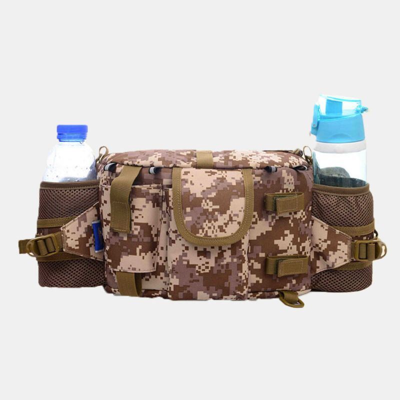 Heren Nylon Camouflage Grote Capaciteit Multifunctionele Multi-pocket Ademend Outdoor Vissen Tas Rugzak Heuptas