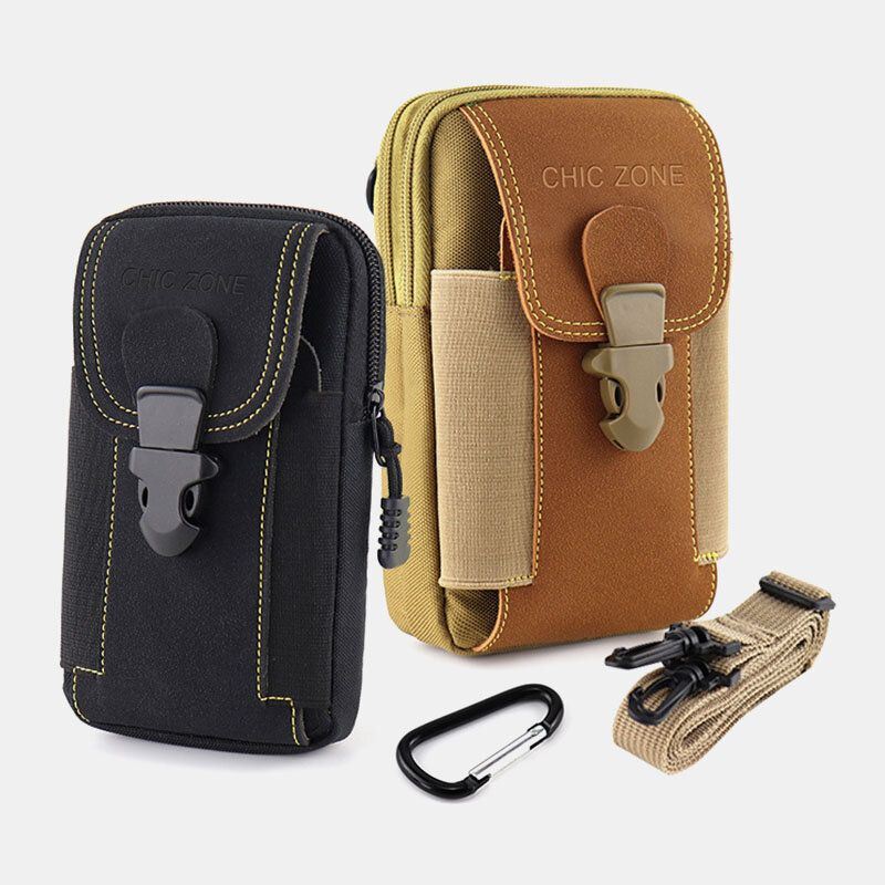 Heren Oxford Doek Multi-carry Mini Heuptas Heuptas Heuptasje Tactische Tas Telefoon Tas: