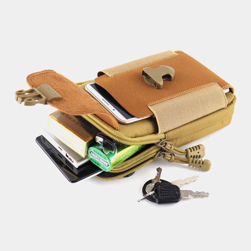 Heren Oxford Doek Multi-carry Mini Heuptas Heuptas Heuptasje Tactische Tas Telefoon Tas: