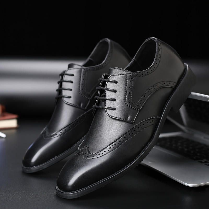 Big Size Heren Brogue Oxfords Normale Zakelijke Kleding Schoenen