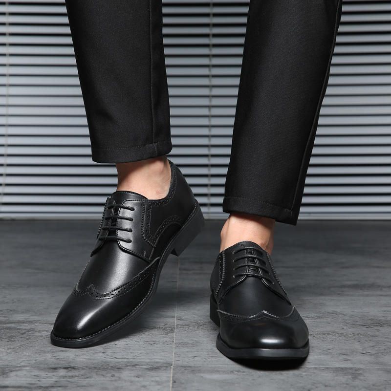 Big Size Heren Brogue Oxfords Normale Zakelijke Kleding Schoenen