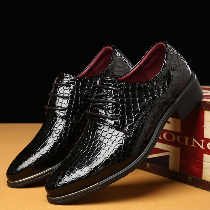 Big Size Heren Onregelmatige Zakelijke Oxfords Schoenen