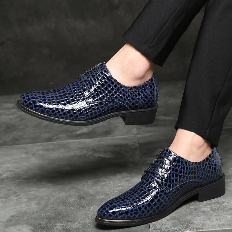 Big Size Heren Onregelmatige Zakelijke Oxfords Schoenen