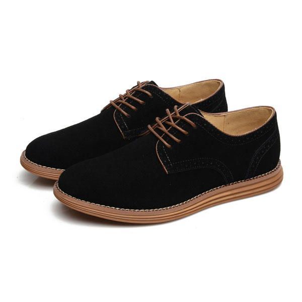 Big Size Nieuwe Herfst Heren Lace Up Casual Platte Suède Sportschoenen