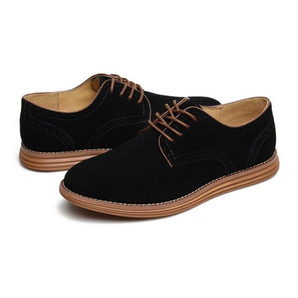 Big Size Nieuwe Herfst Heren Lace Up Casual Platte Suède Sportschoenen