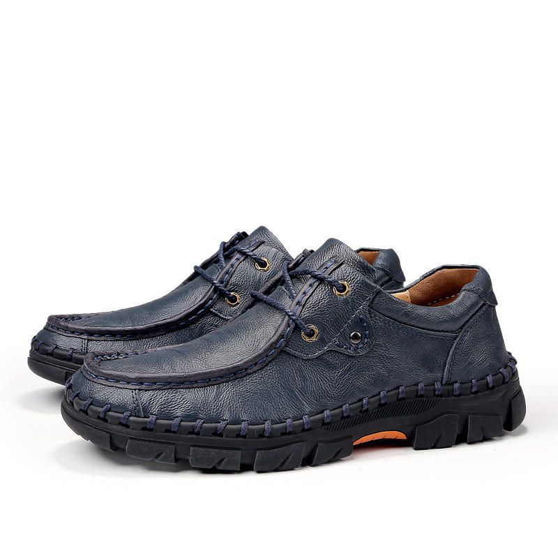 Casual Oxfords Voor Heren Van Echt Leer