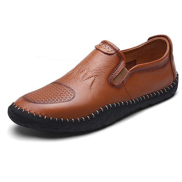 Casual Slip On Outdoor Heren Oxfords Schoenen Leer