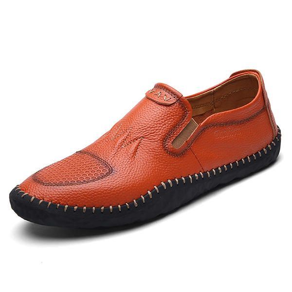 Casual Slip On Outdoor Heren Oxfords Schoenen Leer