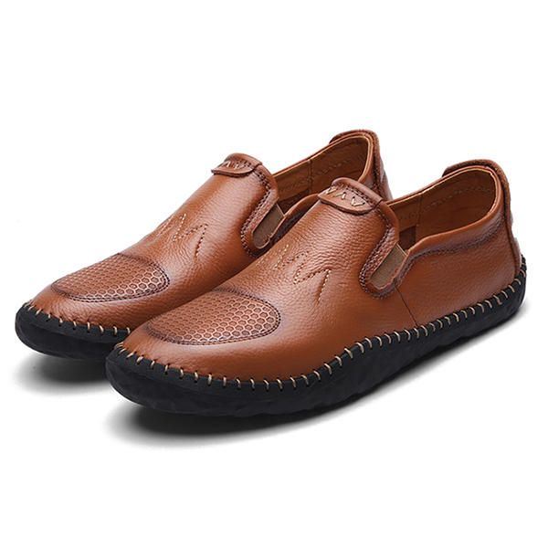 Casual Slip On Outdoor Heren Oxfords Schoenen Leer