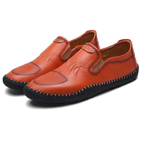 Casual Slip On Outdoor Heren Oxfords Schoenen Leer