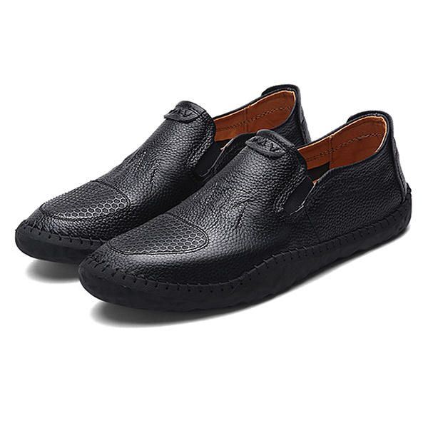 Casual Slip On Outdoor Heren Oxfords Schoenen Leer