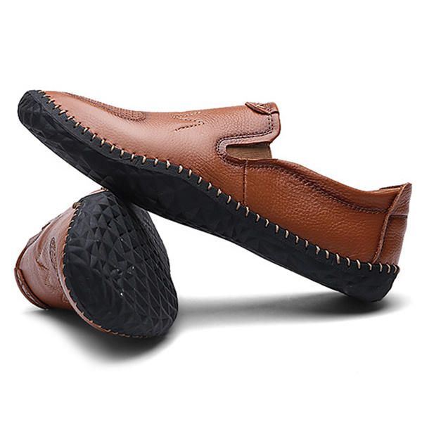 Casual Slip On Outdoor Heren Oxfords Schoenen Leer