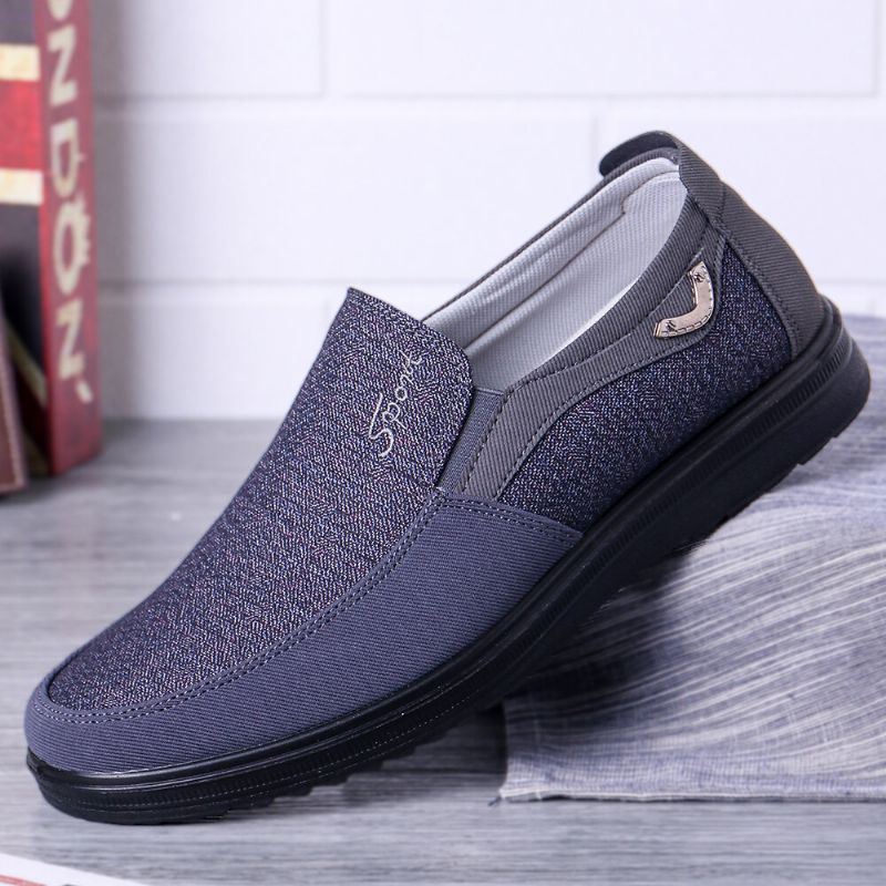 Grote Maat Heren Casual Lichtgewicht Comfortabele Slip-on Oxfords