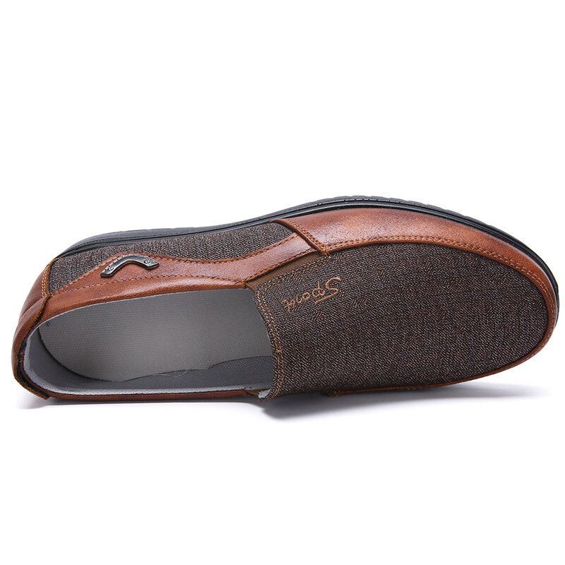 Grote Maat Heren Casual Lichtgewicht Comfortabele Slip-on Oxfords