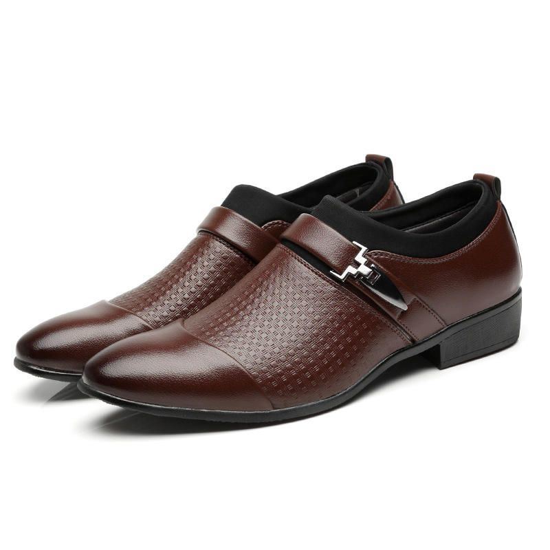 Grote Maat Heren Lederen Casual Zakelijke Formele Oxfords