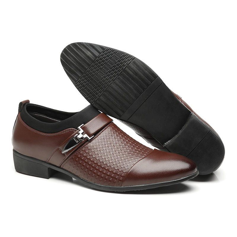 Grote Maat Heren Lederen Casual Zakelijke Formele Oxfords